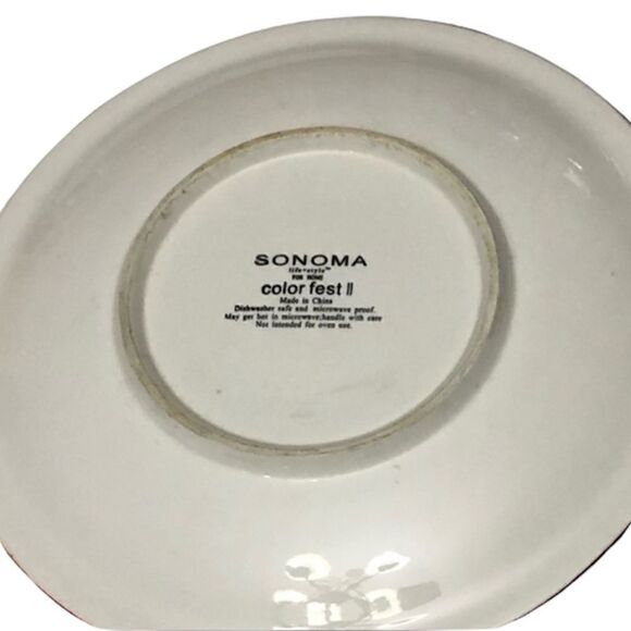 Sonoma Life + Style Color Fest Salad Plate 8 1/2” Set Of 4 - Picture 3 of 5